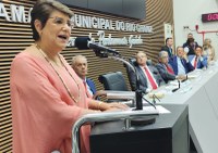 EMPOSSADOS OS VEREADORES, PREFEITA E VICE-PREFEITO PARA O MANDATO 2025-2028 NO LEGISLATIVO